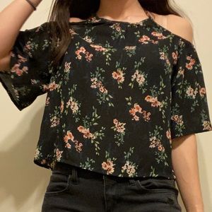Paper Crane Cold Shoulder Blouse